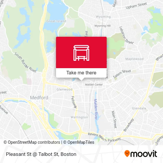 Pleasant St @ Talbot St map