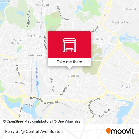 Ferry St @ Central Ave map