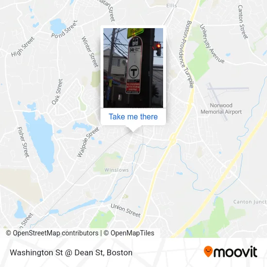 Washington St @ Dean St map
