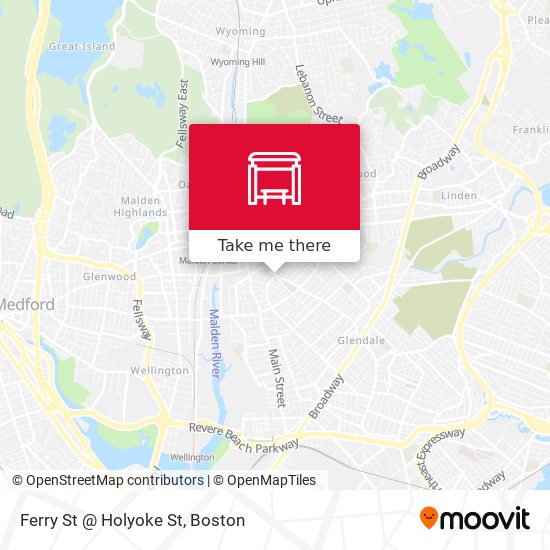 Mapa de Ferry St @ Holyoke St