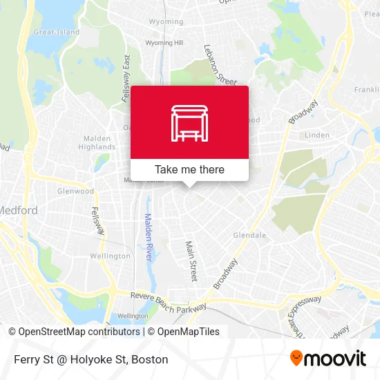 Ferry St @ Holyoke St map