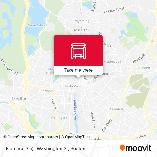 Mapa de Florence St @ Washington St