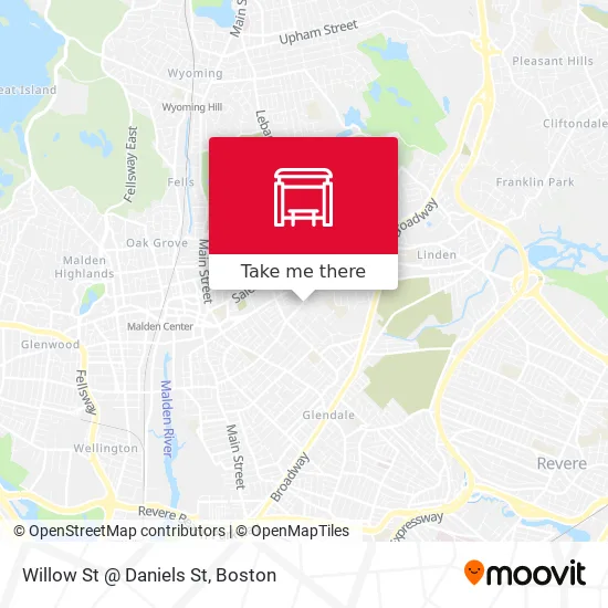 Mapa de Willow St @ Daniels St