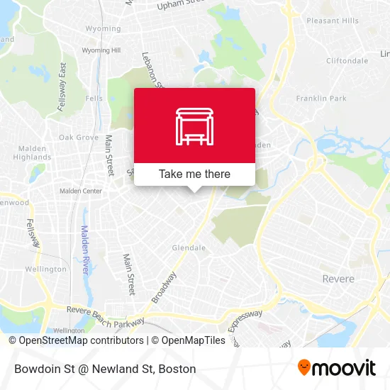 Mapa de Bowdoin St @ Newland St