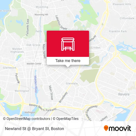 Newland St @ Bryant St map