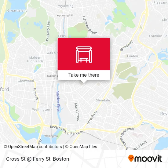 Mapa de Cross St @ Ferry St