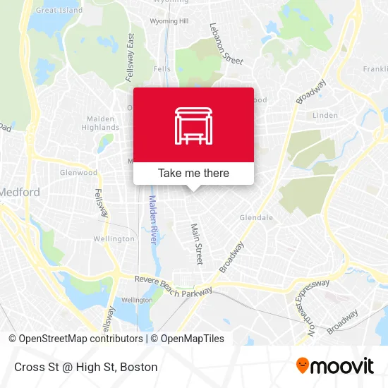 Cross St @ High St map