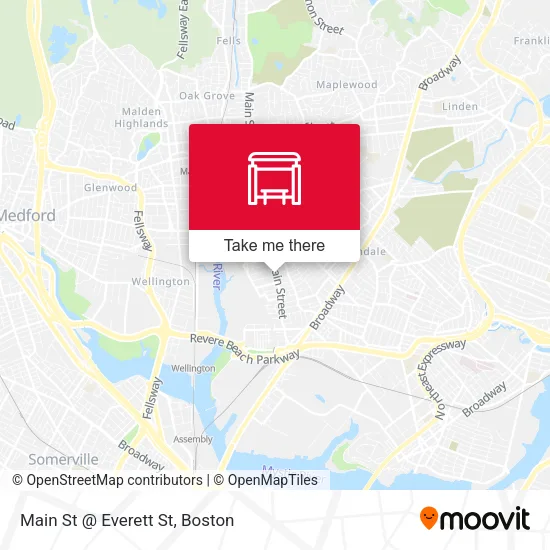 Mapa de Main St @ Everett St