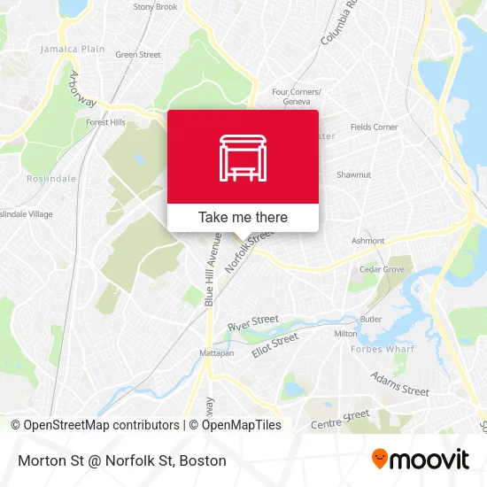 Mapa de Morton St @ Norfolk St