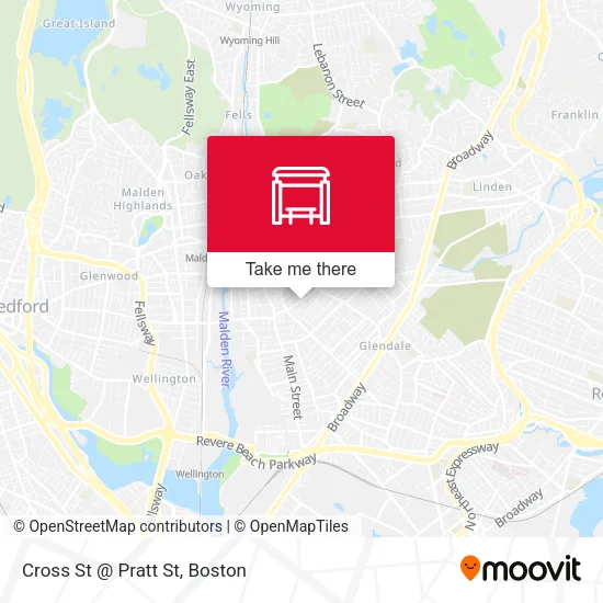 Cross St @ Pratt St map