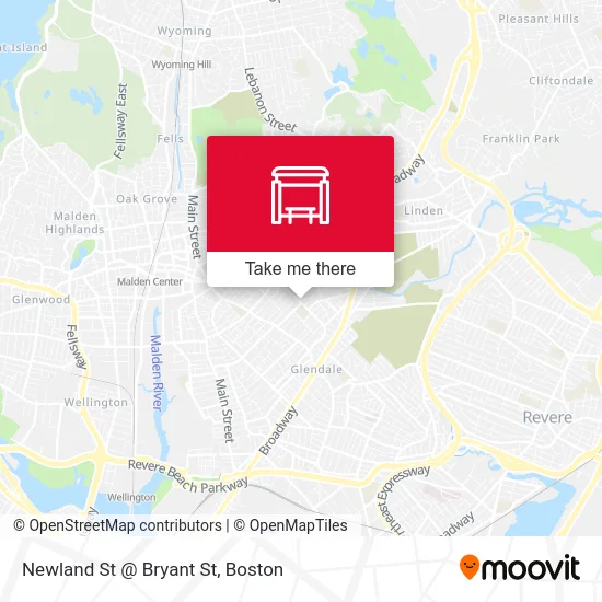 Newland St @ Bryant St map