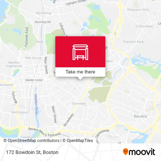 172 Bowdoin St map
