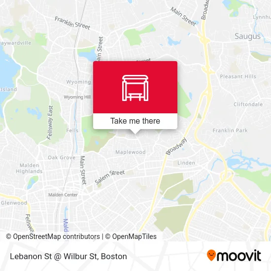 Mapa de Lebanon St @ Wilbur St