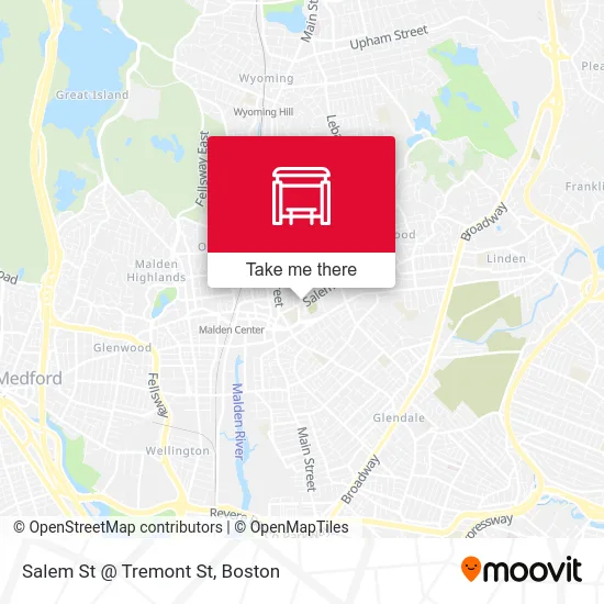 Salem St @ Tremont St map