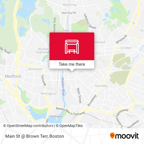 Main St @ Brown Terr map