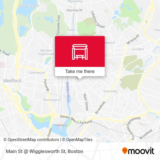 Main St @ Wigglesworth St map