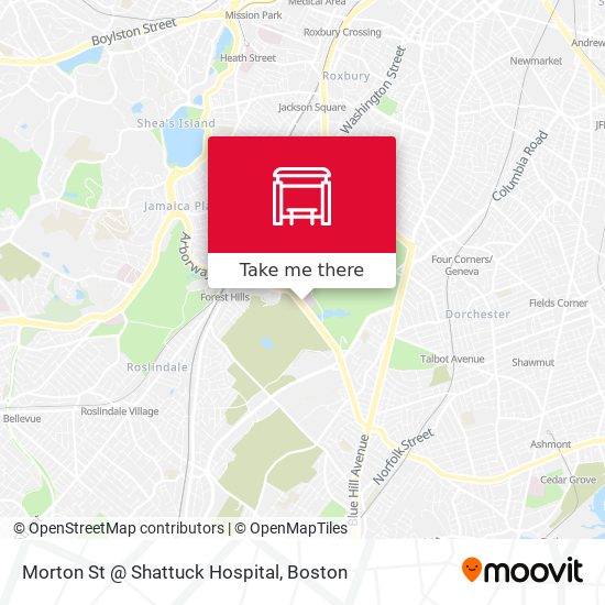 Morton St @ Shattuck Hospital map