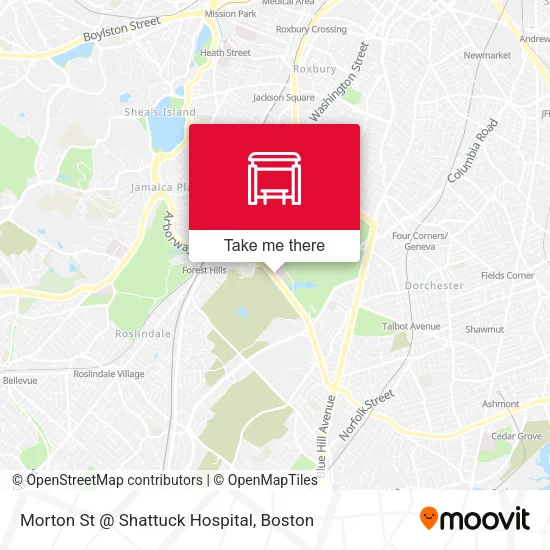 Mapa de Morton St @ Shattuck Hospital