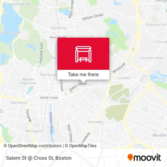Salem St @ Cross St map