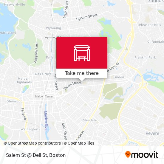 Salem St @ Dell St map