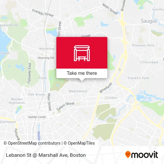 Mapa de Lebanon St @ Marshall Ave