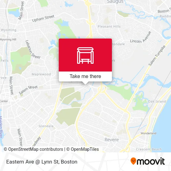 Eastern Ave @ Lynn St map