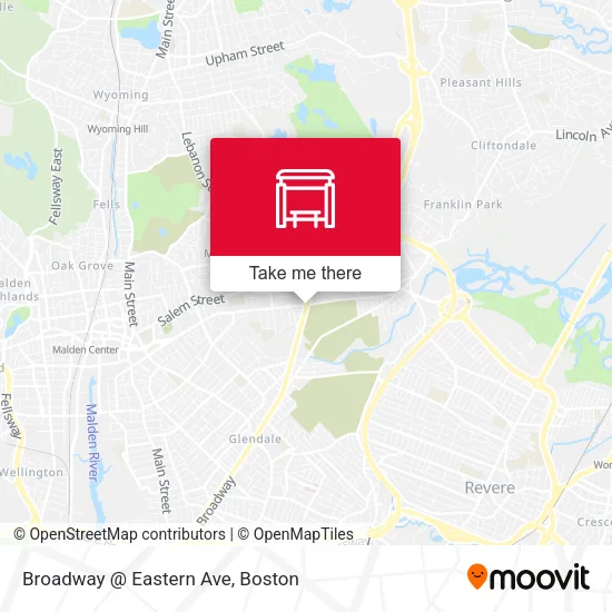 Mapa de Broadway @ Eastern Ave