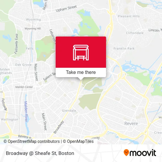 Mapa de Broadway @ Sheafe St