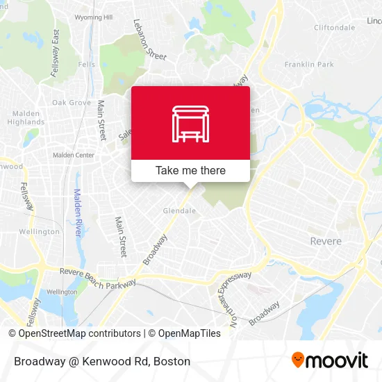 Broadway @ Kenwood Rd map