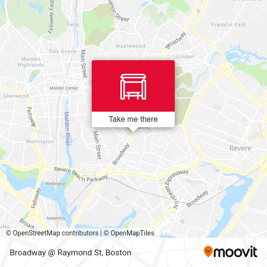 Mapa de Broadway @ Raymond St