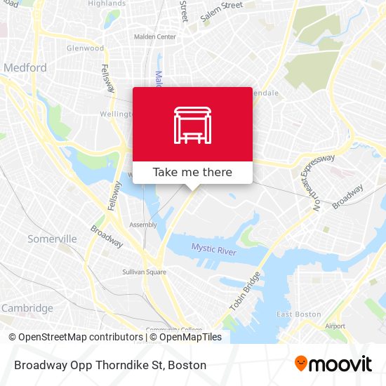 Broadway Opp Thorndike St map