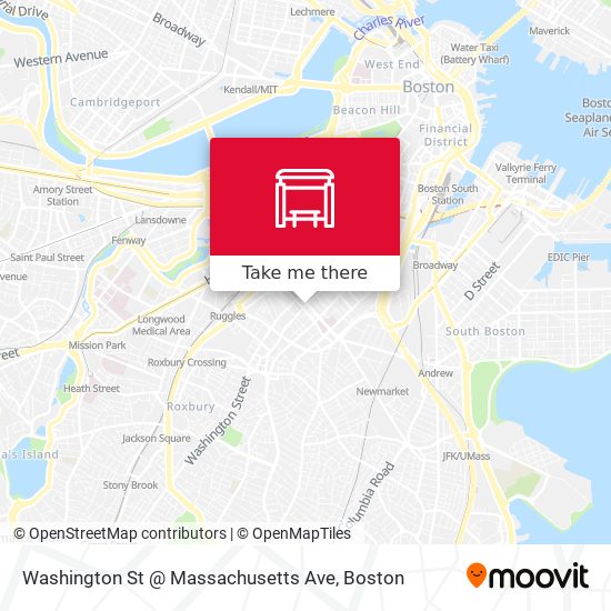 Mapa de Washington St @ Massachusetts Ave