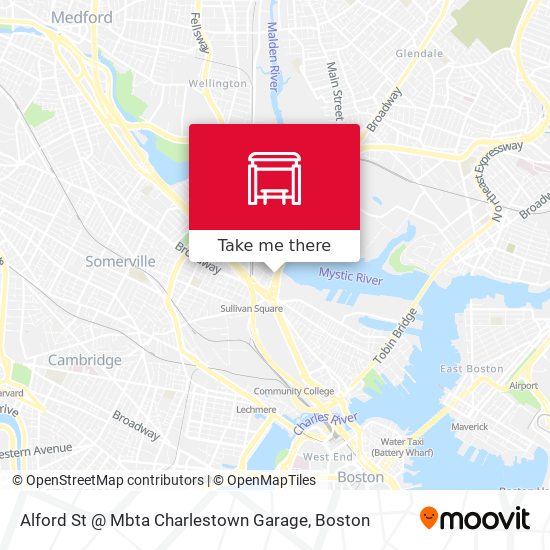 Alford St @ Mbta Charlestown Garage map