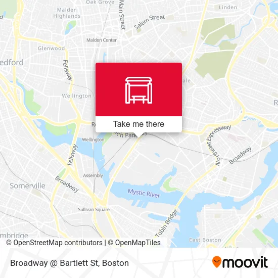 Mapa de Broadway @ Bartlett St