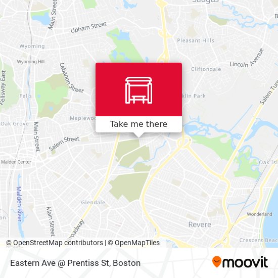 Eastern Ave @ Prentiss St map
