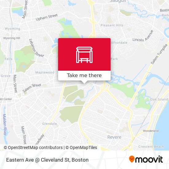 Eastern Ave @ Cleveland St map