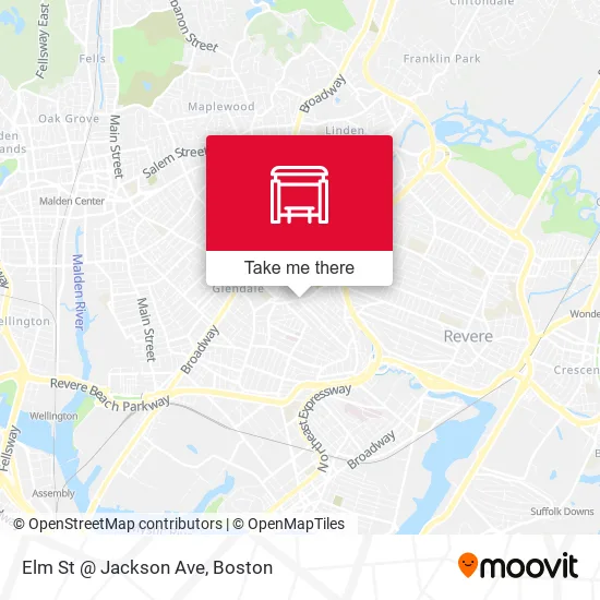 Mapa de Elm St @ Jackson Ave