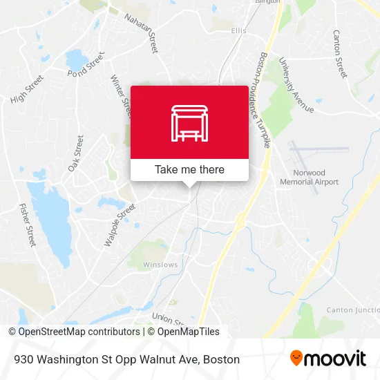 930 Washington St Opp Walnut Ave map