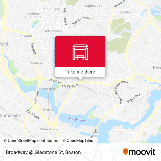 Mapa de Broadway @ Gladstone St