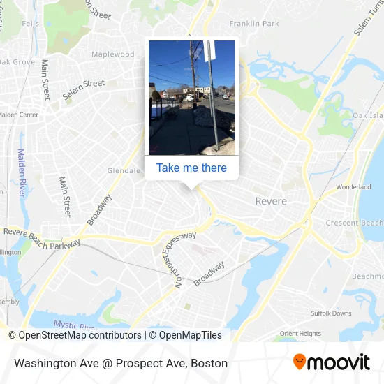 Washington Ave @ Prospect Ave map