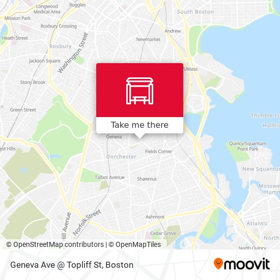 Geneva Ave @ Topliff St map