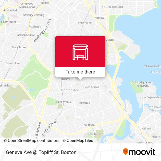 Mapa de Geneva Ave @ Topliff St