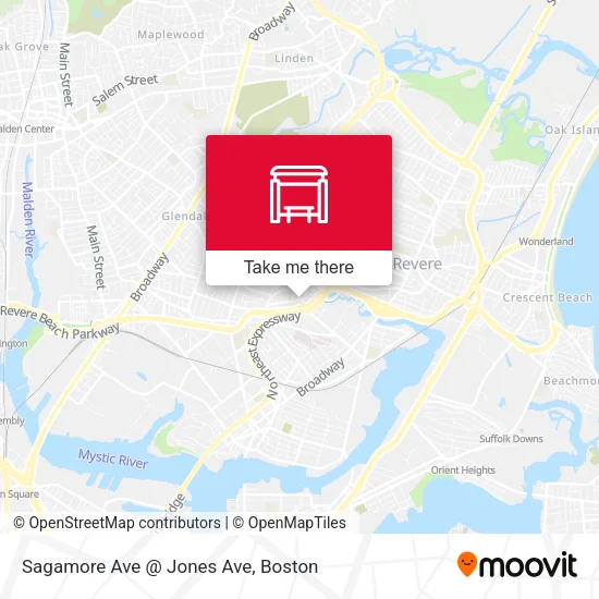 Sagamore Ave @ Jones Ave map