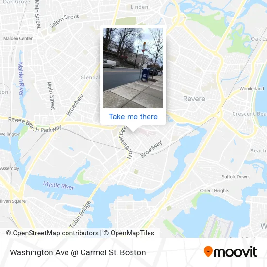 Washington Ave @ Carmel St map