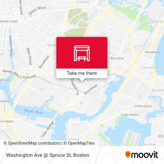 Washington Ave @ Spruce St map