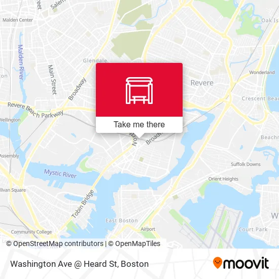 Mapa de Washington Ave @ Heard St