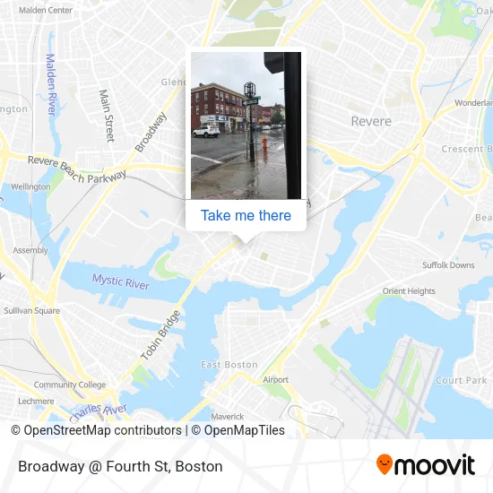 Broadway @ Fourth St map