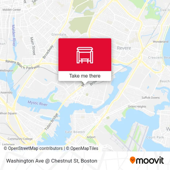 Mapa de Washington Ave @ Chestnut St