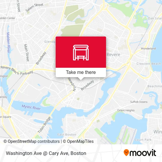 Mapa de Washington Ave @ Cary Ave