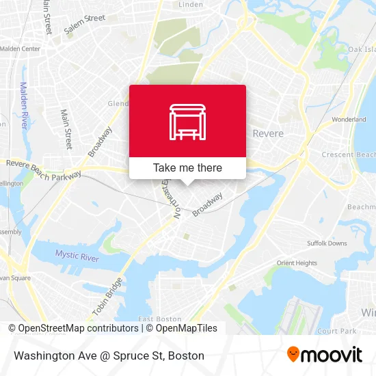 Washington Ave @ Spruce St map